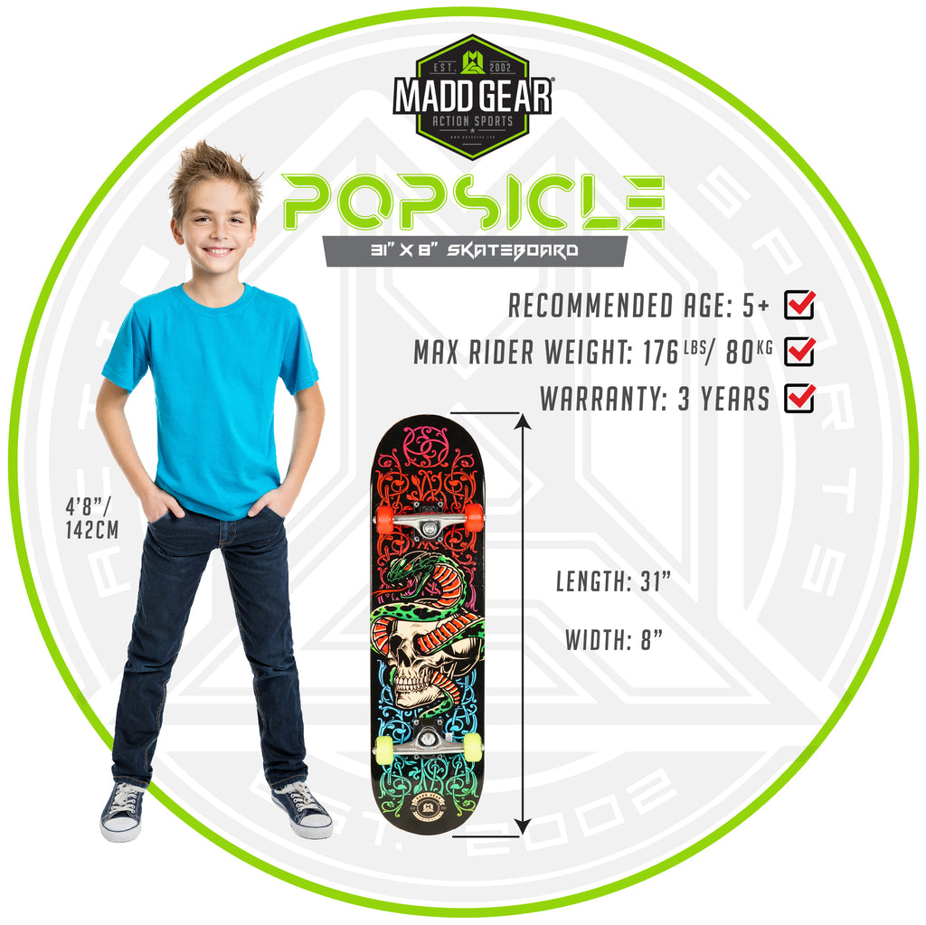 MADD GEAR 31" SKATEBOARD SNAKE PIT