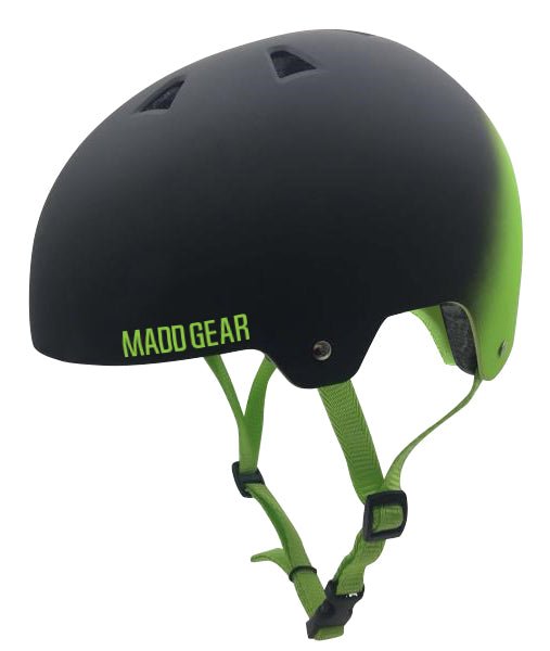 MADD 2 TONE ABS HELMET BLACK / GREEN M/L - Mozzi