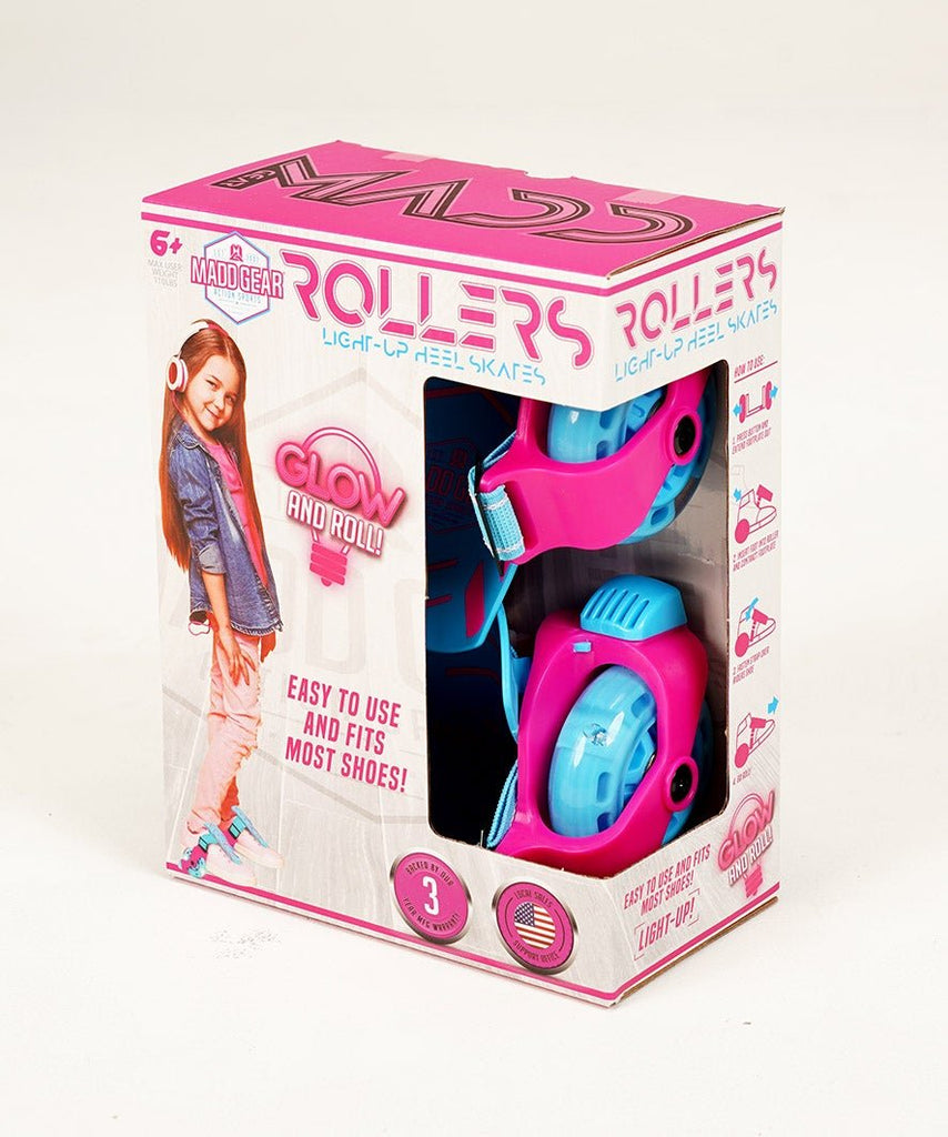 MADD LIGHT UP ROLLERS PINK / BLUE - Mozzi