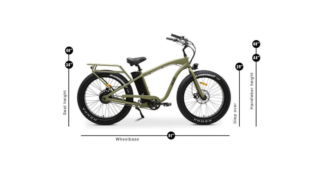 MURF ELECTRIC BIKES: ALPHA BLACK - Mozzi