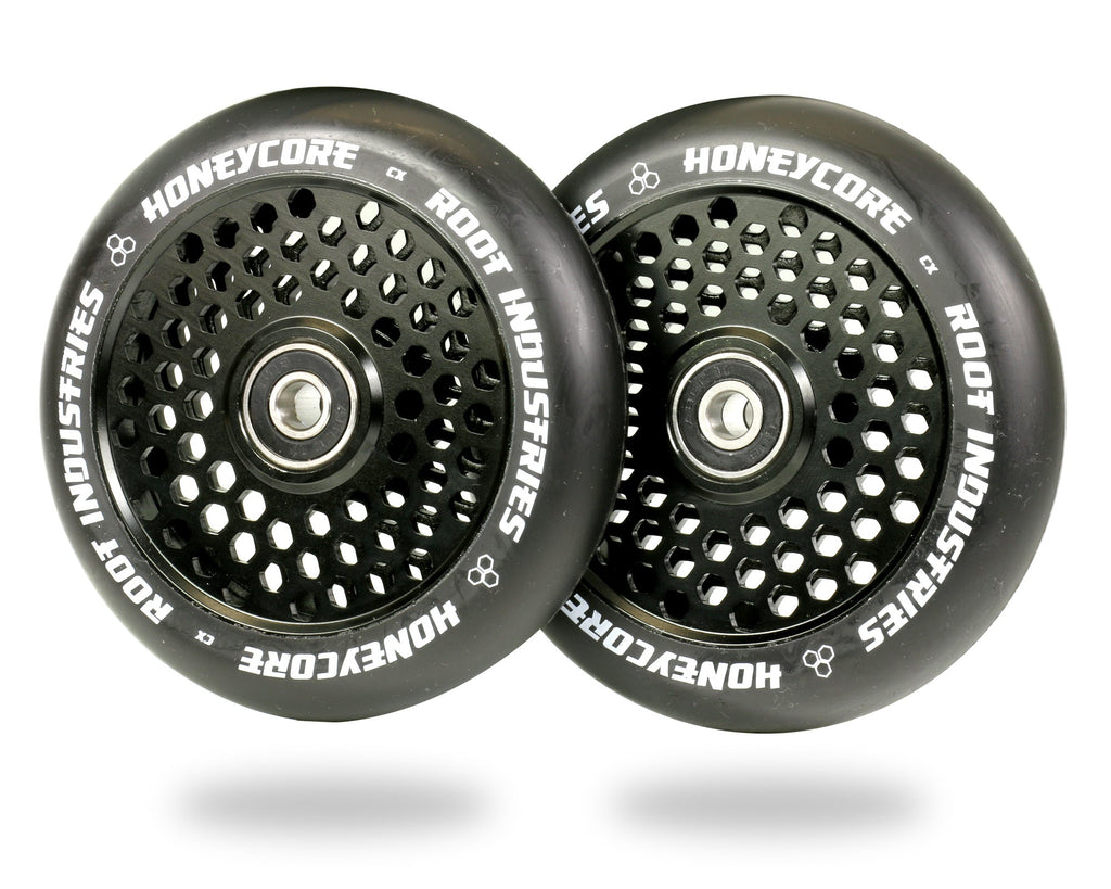 ROOT 110MM HONEYCORE WHEELS - BLACK / BLACK 2 PACK - Mozzi