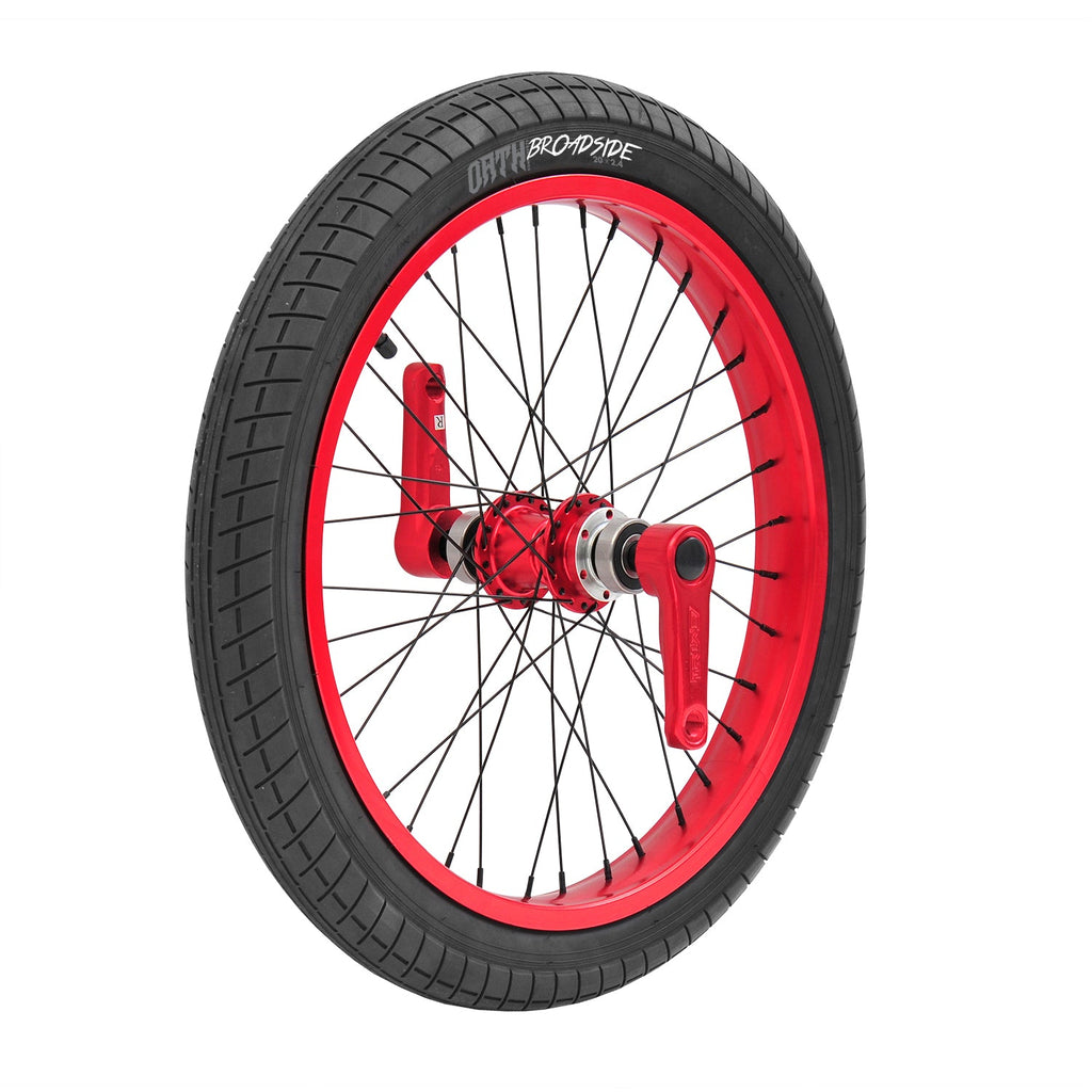 TRIAD DYNASTY FRONT WHEEL SET ANODIZED RED - Mozzi